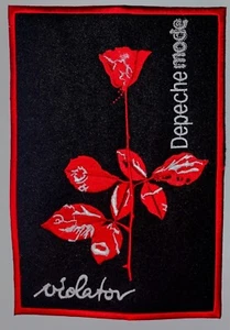 Depeche Mode Violator Red Black Iron On or Sewed Embroidery Patch High Quality - Picture 1 of 2