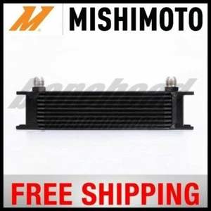 Mishimoto Performance Universal 10 Row BLACK Oil Cooler Core - Imagen 1 de 8