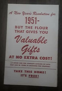 Red Star Flour General Mills 1951 Gifts Catalog Poster Printed in USA Some Fault - Picture 1 of 2