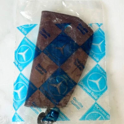 Vintage Mercedes-Benz Key Chain Jacket Case Burgundy Leather NEW Genuine OEM - Image 1 of 4