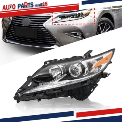 Headlight For 2016-2018 Lexus ES350 ES300H Halogen LED DRL Projector Driver Side Foto 1 de 4