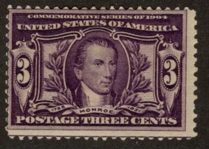 US Scott 325 Mint Hinged Small Thin - CV 65$ - Picture 1 of 2