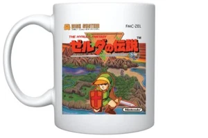 Legend of Zelda Famicom Disk System Japan Retro 1980er Jahre Kaffee Getränkebecher - Bild 1 von 1