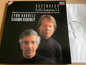 417 628-1 Beethoven Cello Sonatas 1-5 Lynn Harrell Ashkenazy 2 LP box set - Picture 1 of 3