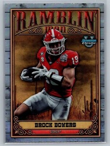 Brock Bowers 2023 Bowman Chrome University Ramblin Man #RM1