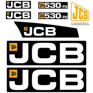 JCB 530-70 Decals Stickers kit 530-70 Telehandler New Repro Decals Laminated - Bild 1 von 1