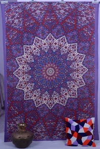 Indian Purple Star Hippie Mandala Psychedelic Wall Hanging Twin Tapestry Throw - Picture 1 of 4