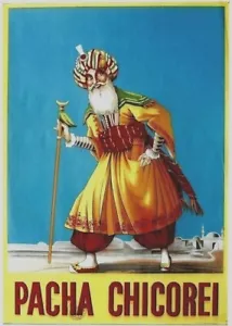 Póster Original Vintage BEBIDA DE CAFÉ PACHA ÁRABE c.1940 - Imagen 1 de 1