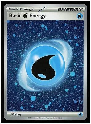 SV01: Scarlet & Violet Base Set #003 Basic Water Energy (Cosmos Holo) - Image 1 of 2