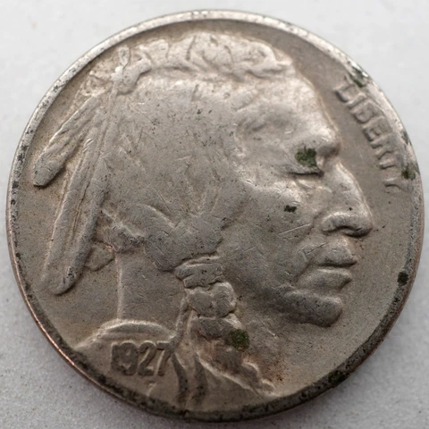 1927-S Buffalo Nickel - VF Cover