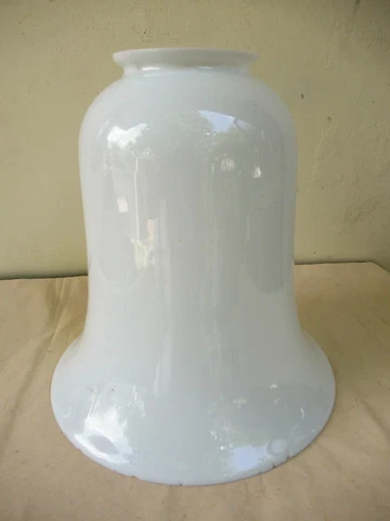 Antique Milk Glass Light Shades Ceiling Electric Lighting Fixtures Bell Shape *F Cover