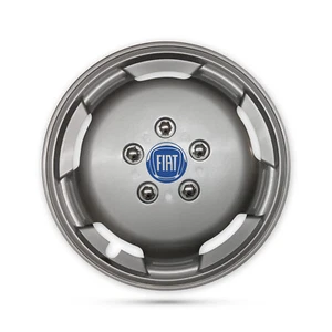 For Fiat Ducato Van Motorhome Doblo Fiorino Scudo 4x 16” Silver Wheel Trims Caps - Picture 1 of 3