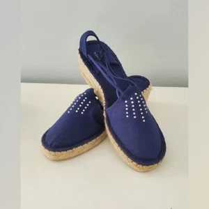 Newport News Navy Espadrilles NEW Wedge Shoes Summer Shoes NEW - Picture 1 of 7