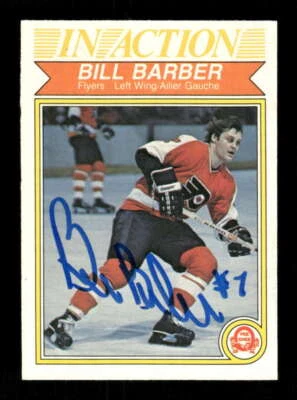 1982-83 O-Pee-Chee 247 Bill Barber 02 signed auto autograph  BXCP34 - Image 1 of 2