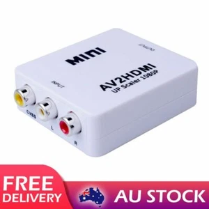 FHD 60Hz AV to HDMI Converter Analog to Digital conversion Adapter RCA CVBS AU - Picture 1 of 12