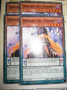 YU-GI-OH! PLAYSET (LOT DE 4) DORIADO DES TENEBRES SDCH-FR015 NEUF FRANCAIS ED 1 - Picture 1 of 1