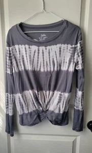 Justice girls grey tye dye long sleeve shirt size 18/20 - Picture 1 of 3