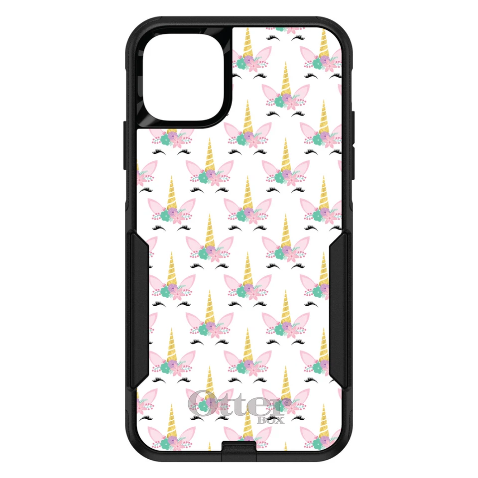 OtterBox Commuter for Apple iPhone (Pick Model) Pastel Unicorn Pattern Pink Teal - Image 1 of 1