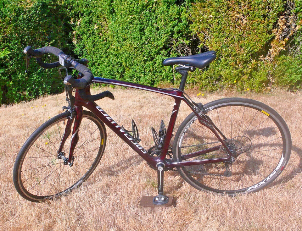 公路自行车女式 57 厘米专业自行车红宝石运动 700 25 轮胎轻便 — 第 1/4 张图片