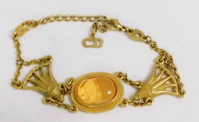 Impresionante pulsera Dior vintage tono dorado Foto 1 de 3