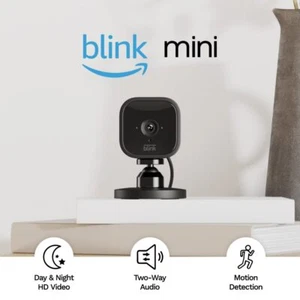 Blink Mini – Compact indoor plug-in smart camera 1080p HD video night vision 1PC - Picture 1 of 5