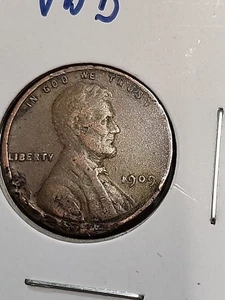 1909-VDB Lincoln Wheat Cent Penny - Picture 1 of 3
