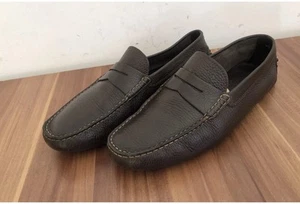 TOD´S Gommino Herren Leder Schuhe Scotch Penny Loafer Mokassin 42.5 Uk 8.5 469€ - Bild 1 von 4