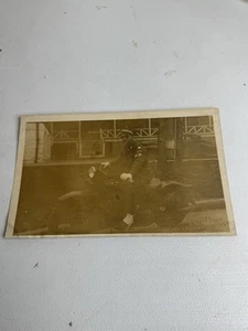 Foto real de colección de 1940 Segunda Guerra Mundial hermosa policía militar con motocicleta 8x5 pulgadas - Imagen 1 de 5