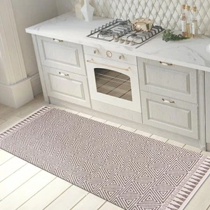 Rugshop Washable Kitchen Rugs Contemporary Geometric Anti-Fatigue Standing Mats - Picture 1 of 11