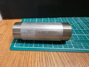 1-1/2" x 5-1/2" Sch 40 304 Stainless Steel Welded Pipe Nipple #0464408 - Picture 1 of 3