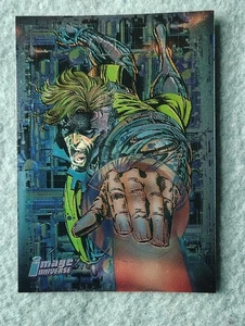 1995 Topps Image Universe No.63 Cyberforce Heatwave, Silvestri Art Holofoil Card - Bild 1 von 3