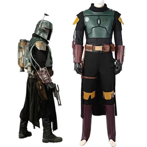 Mandalorian Book of Boba Fett Hombres Disfraz Juegos con disfraces Conjunto con cinturón de bala Traje - Imagen 1 de 15