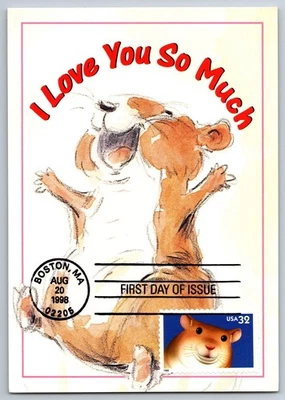 #3234 Bright Eyes Hamster FDC Maxi Card - Image 1 of 2