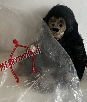 Merrythought Vintage Bedtime Chimp Monkey Pyjama Case Soft Toy Plush  - Image 1 of 4