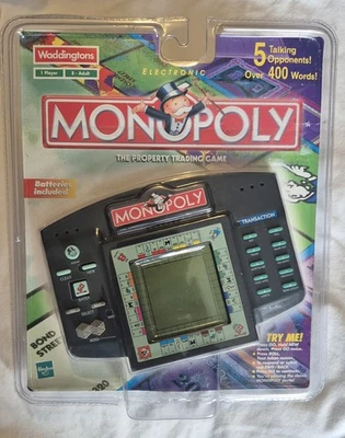 Vintage 1999 Electronic Hand Held Portable Monopoly Game - very rare - Image 1 of 4