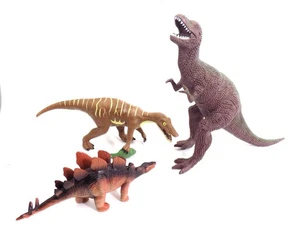 Juguete Dinosaurio / Juego de 3 / cada uno 6"+ LARGO / GOMA / REGALO - Imagen 1 de 1