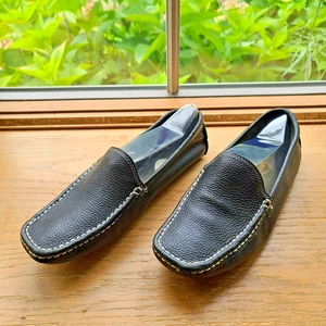 TOD's Gommini Mocassins Driving Loafer Shoes Black all Leather sz 40 US 9 Flats - Picture 1 of 13