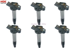 9091902256 6pcs OEM NGK Ignition Coils for 2013-15 Lexus GS350 TOYOTA KLUGER 3.5 - Picture 1 of 4
