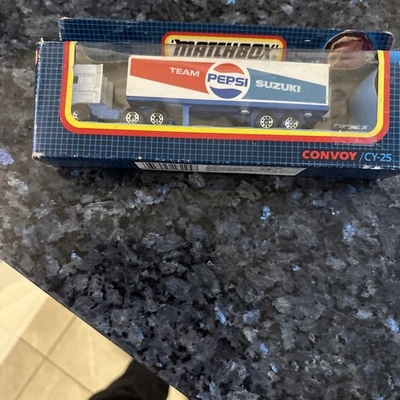 Matchbox Convoy CY-25 Daf Box Truck Pepsi Boxed 155mm Macau - Image 1 of 4