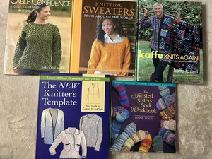 5 Strickhefte - Pullover, Socken, Vorlagen und Kaffe Fassett Designs - Bild 1 von 6