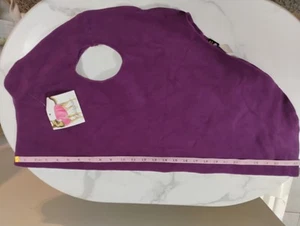 New USA GoldPaw Stretch Fleece Size 24 Eggplant Purple Dog Light Sweater Coat - Picture 1 of 4