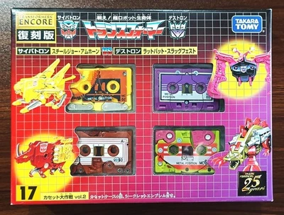 TRANSFORMERS G1 ENCORE 17 CASSETTE VOL 2 RATBAT SLUGFEST RAMHORN STEELJAW NEW - Image 1 of 4