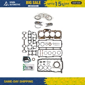 Full Gasket Set Bearings Rings Fit 98-06 Beetle Golf Volkswagen Jetta 2.0L - Picture 1 of 12