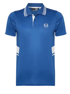 Sergio Tacchini Herren Giovanni Performance Tennis Poloshirt - Prinzen blau - Bild 1 von 2