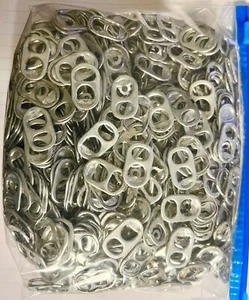 1000 ALUMINUM POP TOPS DRINK CAN TABS PULL TABS - Picture 1 of 6