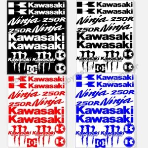 Motorcycle Emblem Decals for Kawasaki 250R Bike Racing Reflective Badge Stickers - Bild 1 von 8
