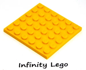 5 LEGO Yellow Plate Base Board 6 x 6 (3958) - (5 Pieces) - Picture 1 of 1