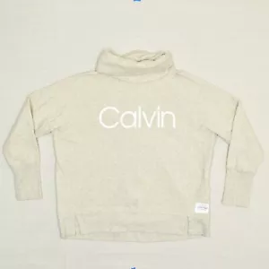 Calvin Klein Women Cotton Brown Size M Performance Pullover Sweater Turtleneck - Picture 1 of 8