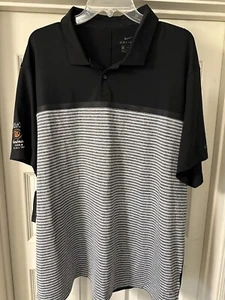 NEW Nike Golf Tiger Woods Collection Polo Titos Vodka Black White Mens XXL - Picture 1 of 1