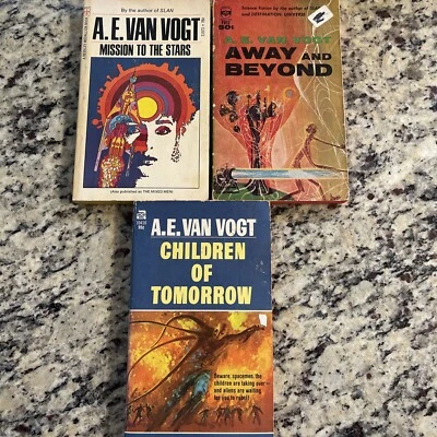 A.E. Van Vogt Vintage Paperback 3 Book Lot Science Fiction Mission to the Stars - Image 1 of 4